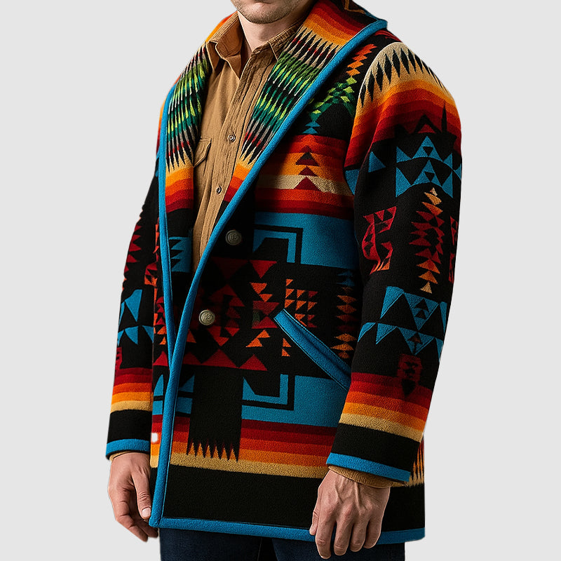 Herenjas Geometrisch Patroon Casual 2