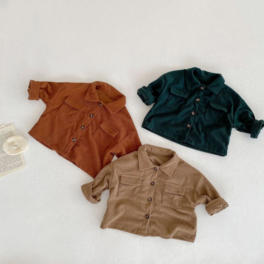 Kinder Set Corduroy Comfortabel Ademend 7