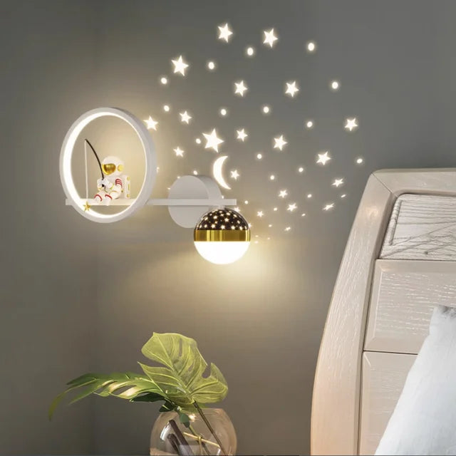 Kinder Wandlamp Droomachtige Universum LED 0