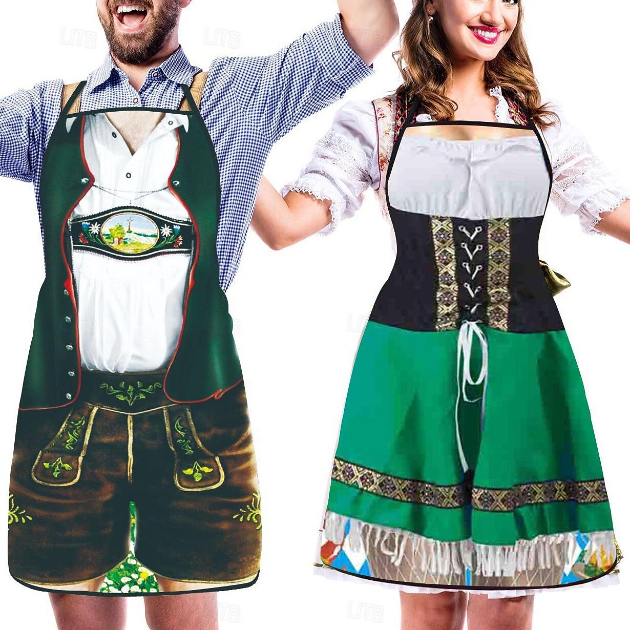 Koppels Schorten Oktoberfest Stijl met Humor 0