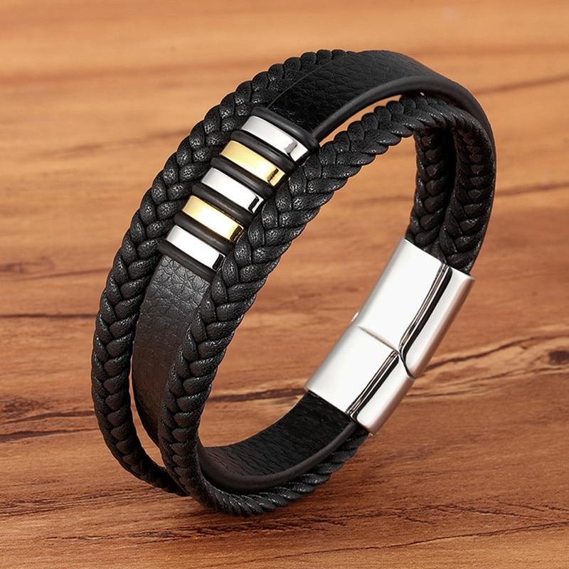 Lederen Heren Armband - Tijdloos en Stijlvol Accessoire 5