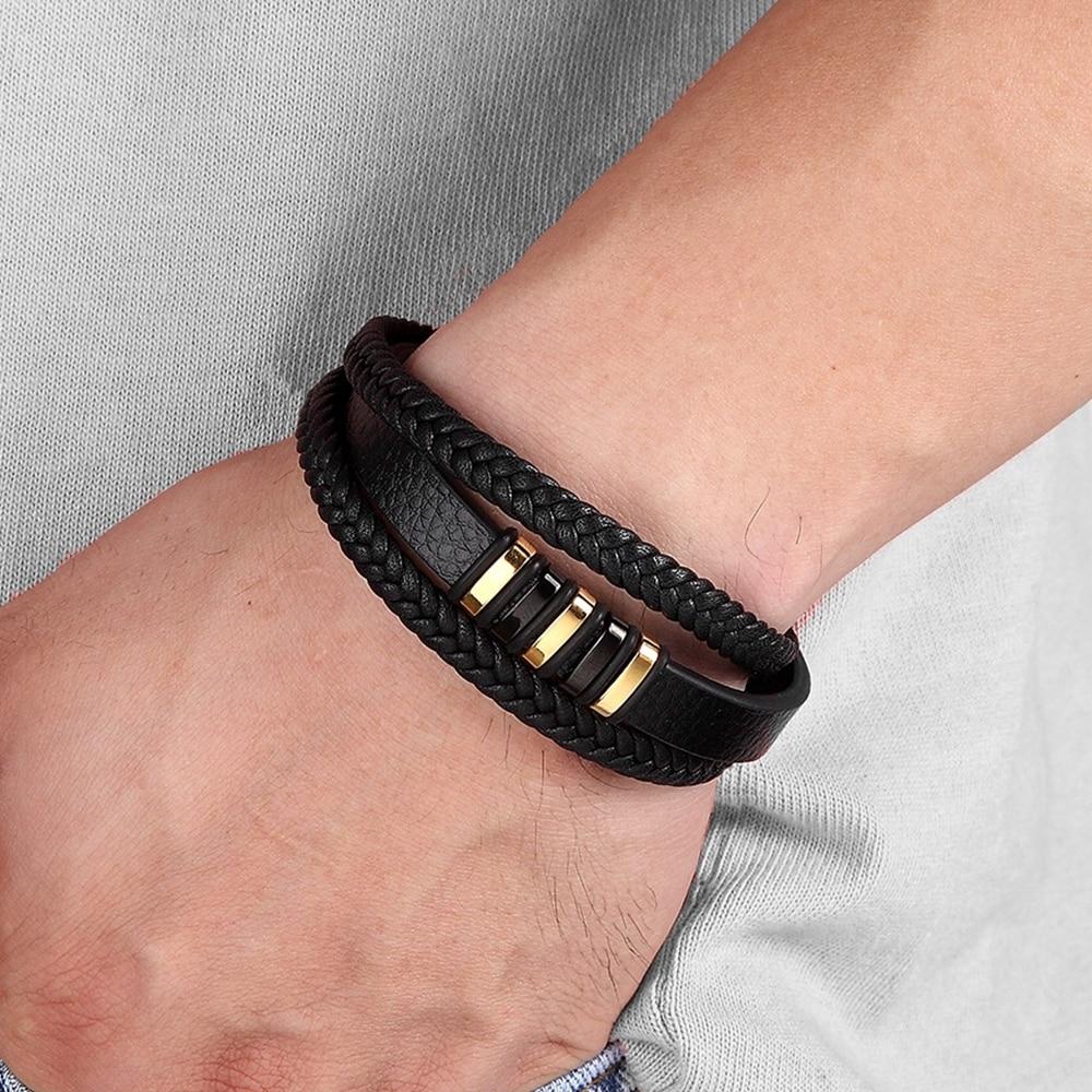 Lederen Heren Armband - Tijdloos en Stijlvol Accessoire 6