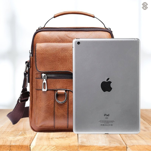 Lederen Laptop Tas Multifunctioneel Schoudertas Reistas 4