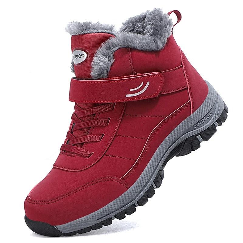 Lichtgewicht sneeuwlaarzen met bontlook voor dames 0