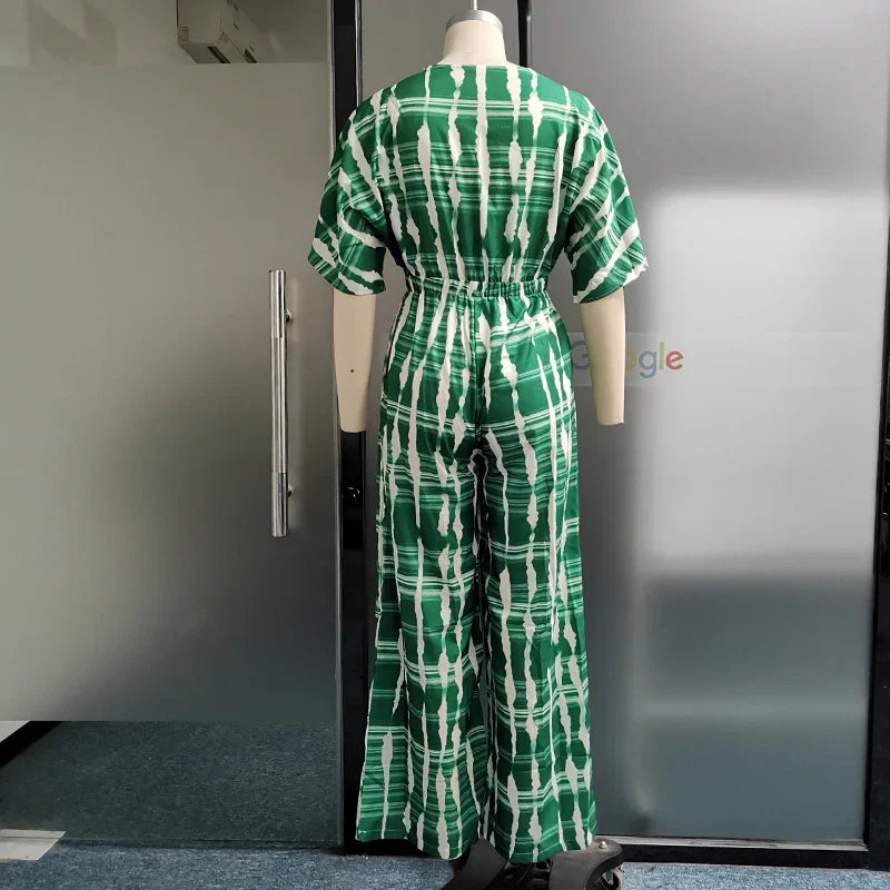 Dames Jumpsuit Feestelijk Vloeiende Pasvorm Met Diepe V-Hals-6