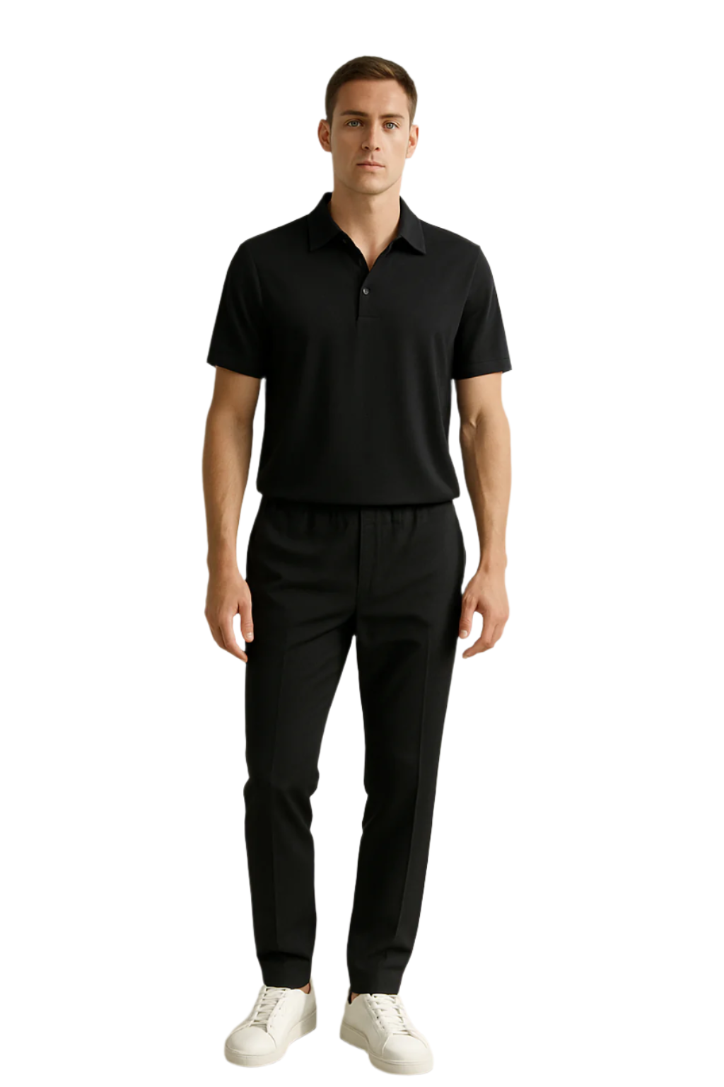 Mannen Polo en Pantalon Set Luxe Comfort 0