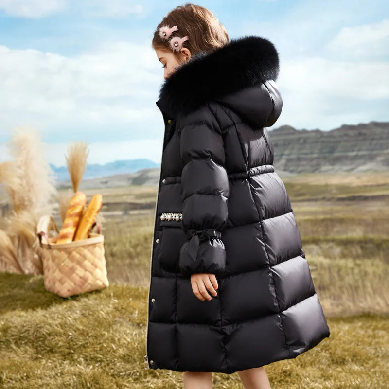 Meisjes Winterjas Met Capuchon 4