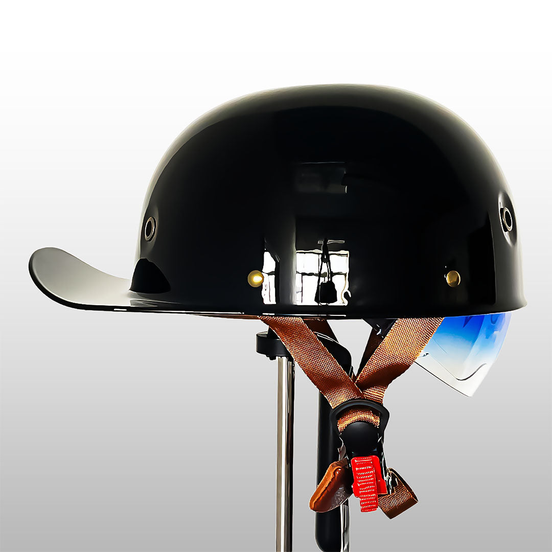 Motorhelm in Baseballpet-Stijl met ECE en DOT Goedkeuring