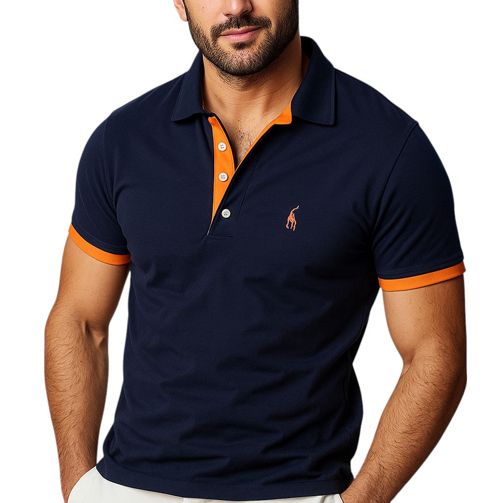 Polo shirt voor heren, klassieke relaxte pasvorm 1