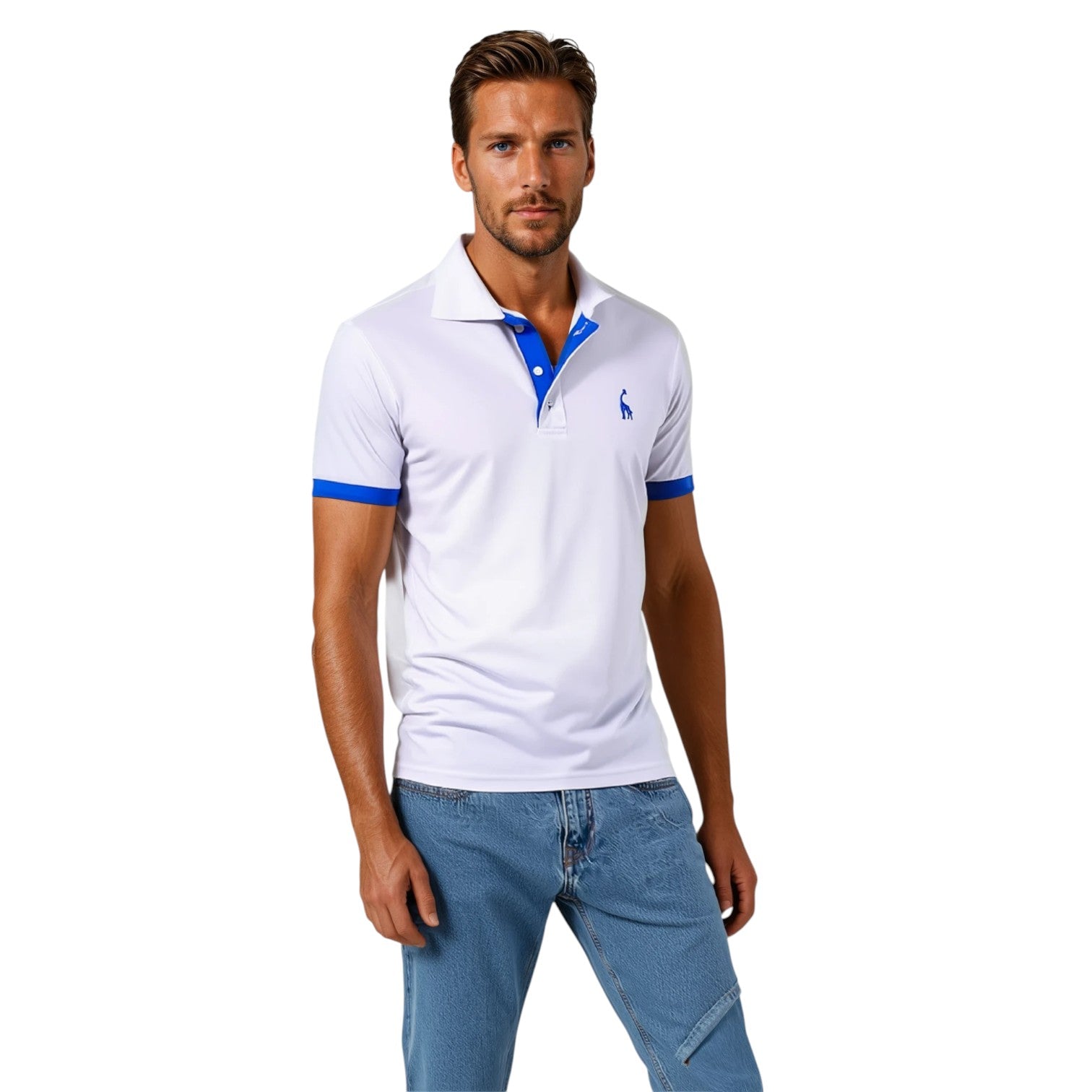 Polo shirt voor heren, klassieke relaxte pasvorm 2