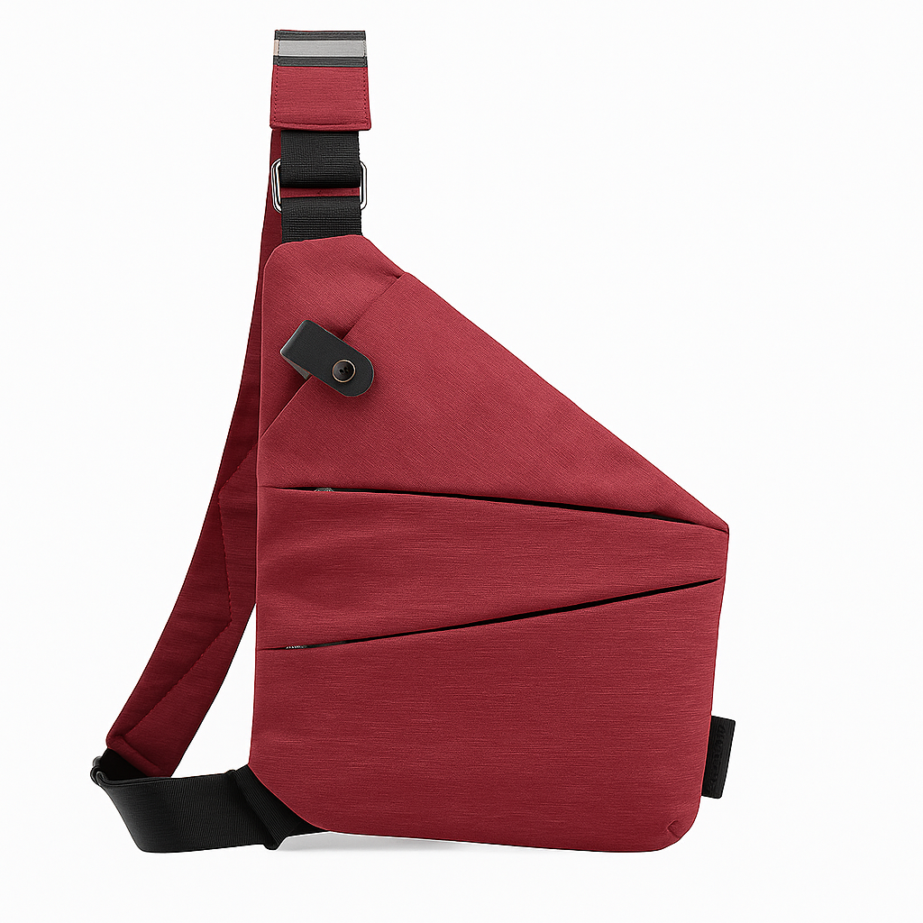 Reistas met antidiefstal schouderriem 4