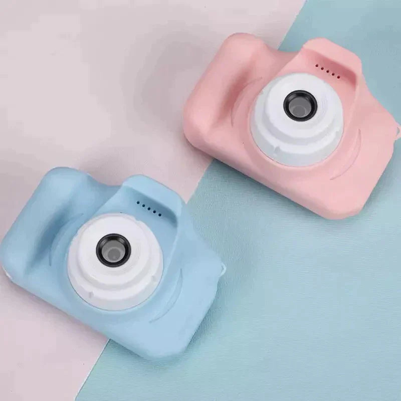Mini Camera Blauw Retro Stijl Kunststof Compact Draagbaar-1