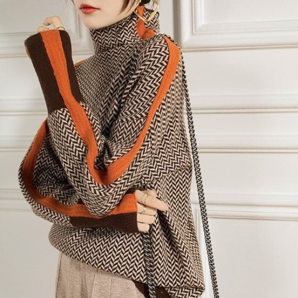 Dames Gebreide Trui Gestreept Casual 100% Acryl 4