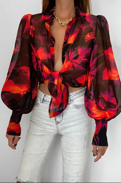 Variant image for Dames Blouse Elegante Pasvorm Zacht Stretchmateriaal-17