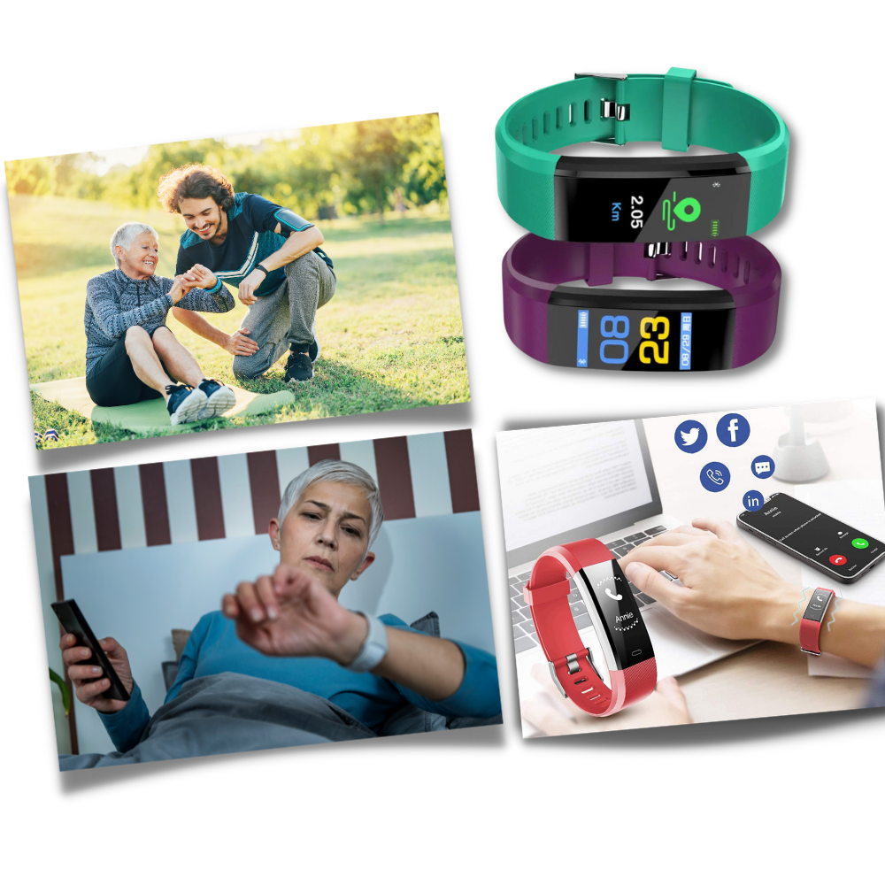 Senioren Smartwatch Met Gezondheidsmonitor En Fitnessfuncties