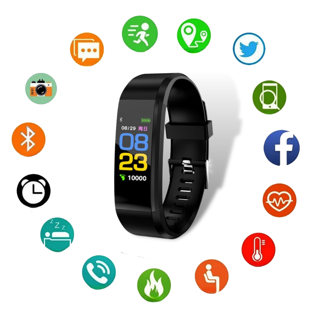 Senioren Smartwatch Met Gezondheidsmonitor En Fitnessfuncties