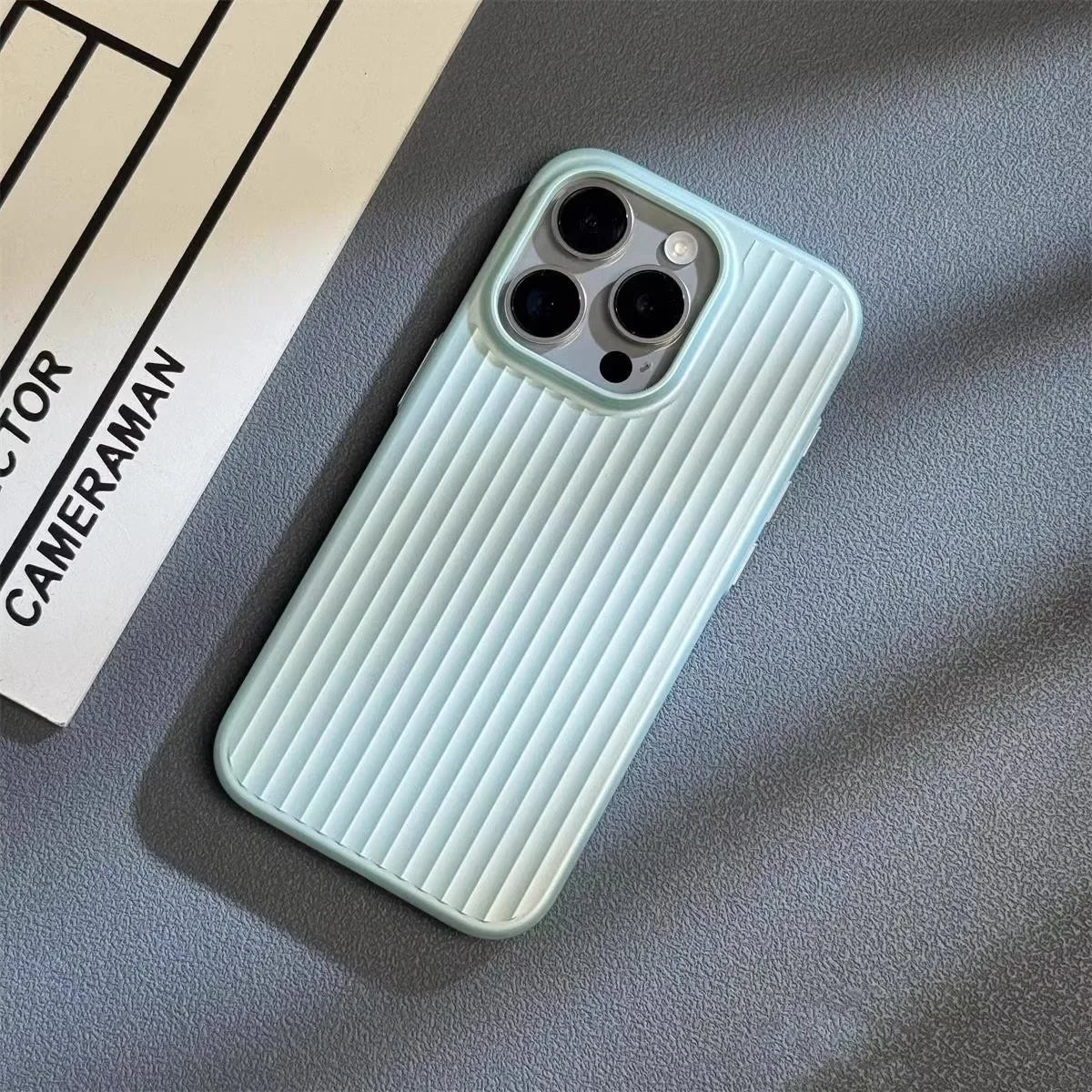 Telefoonhoesje voor mannen met geribbelde textuur 3