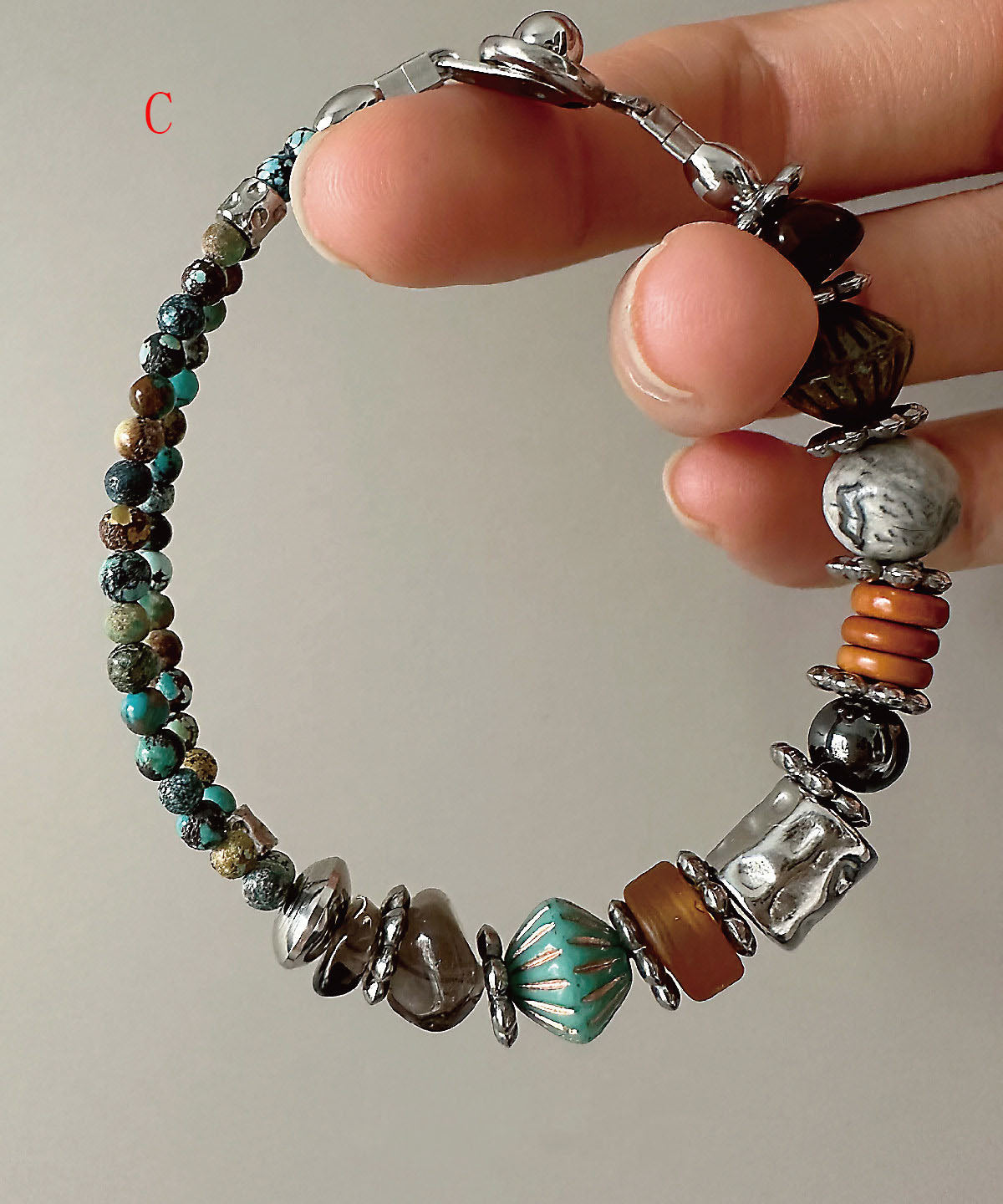 Unisex Armband Met Gekleurde Kralen Modern Design 3