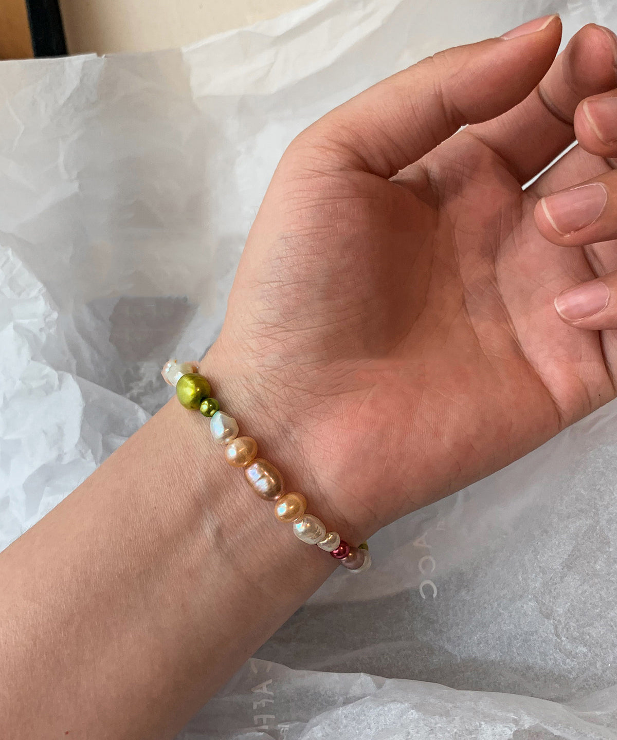 Unisex Armband Met Regenboog Kralen Design 2