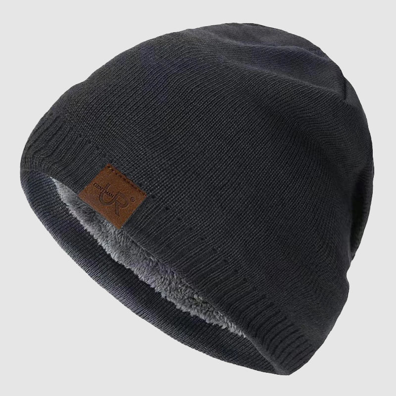 Unisex Gebreide Muts met Fleece Binnenvoering Trendy voor Koude Dagen 3