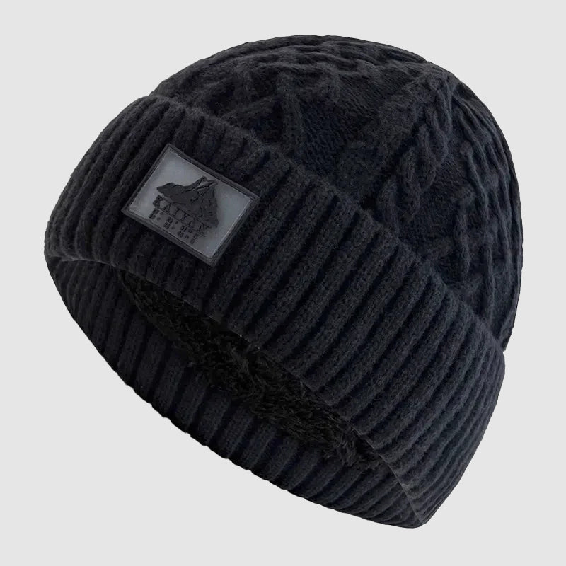 Unisex Gebreide Muts met Omslag voor Casual Winterstijl 2