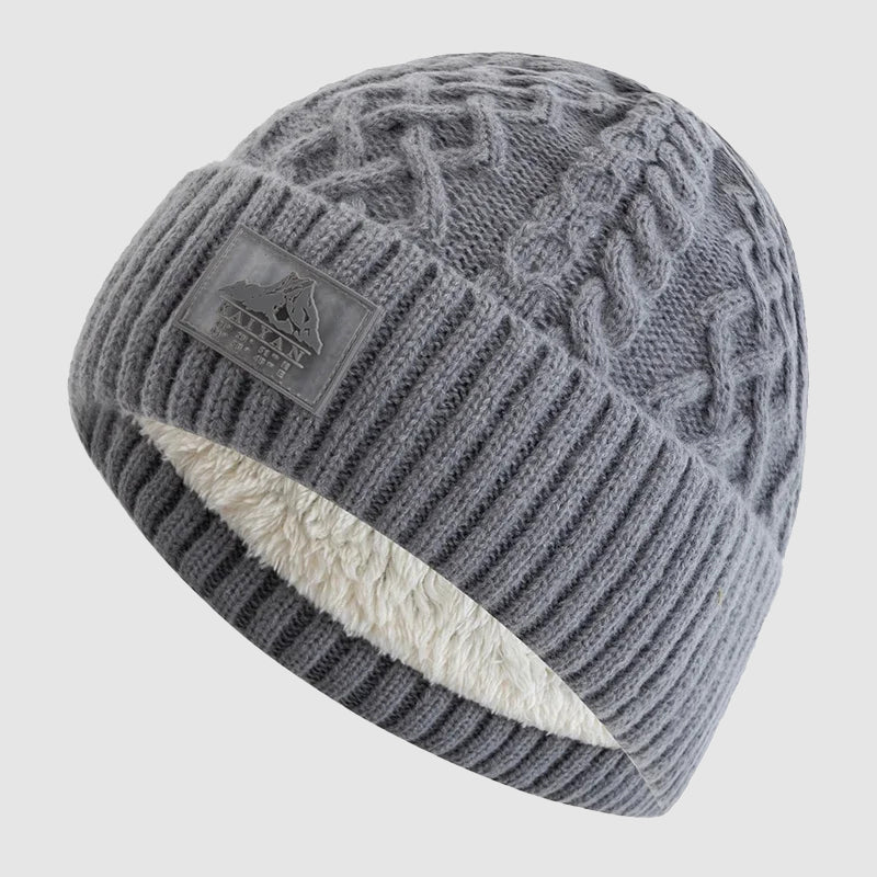 Unisex Gebreide Muts met Omslag voor Casual Winterstijl 3