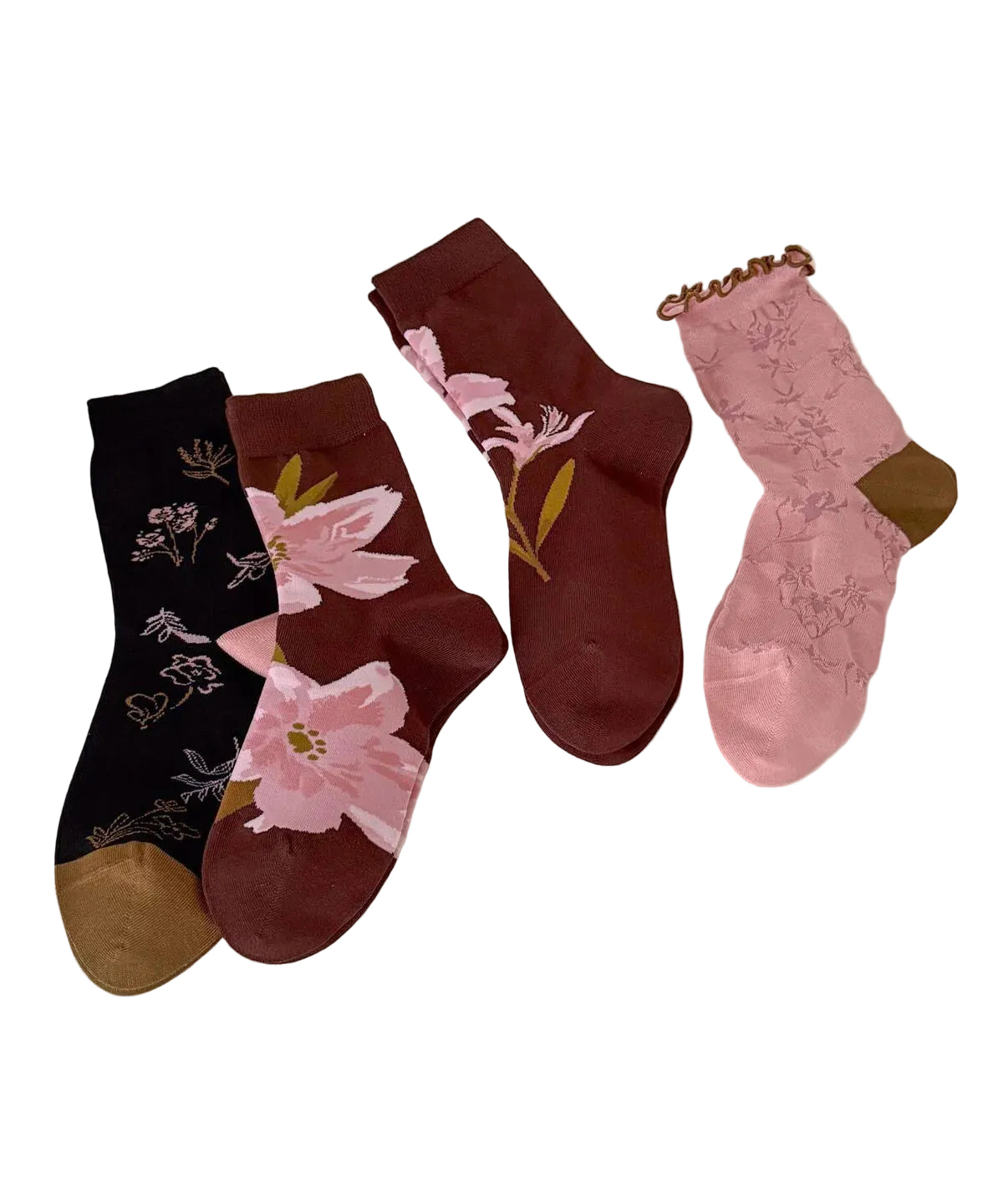 Unisex Halve Kuit Sokken Jacquardstijl 4