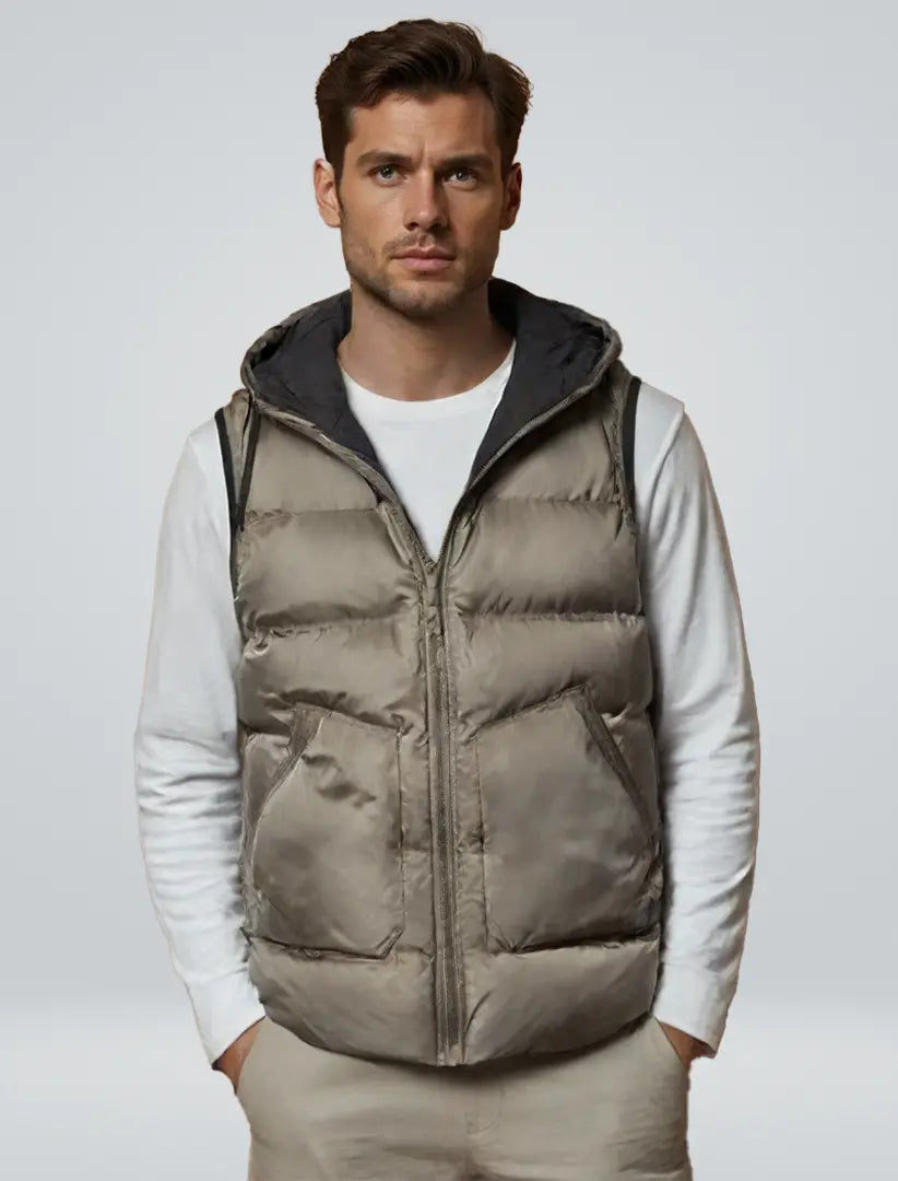 Unisex Hooded Vest Modern Design 1