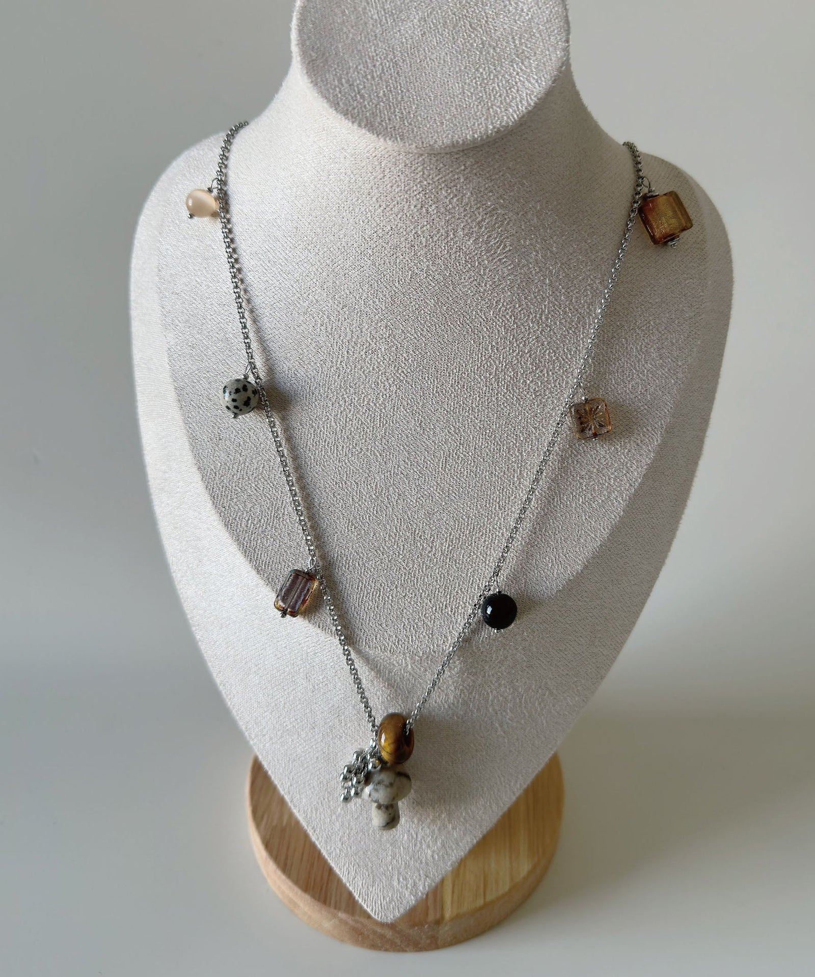 Unisex Ketting met Natuursteen Kristallen Hanger 4