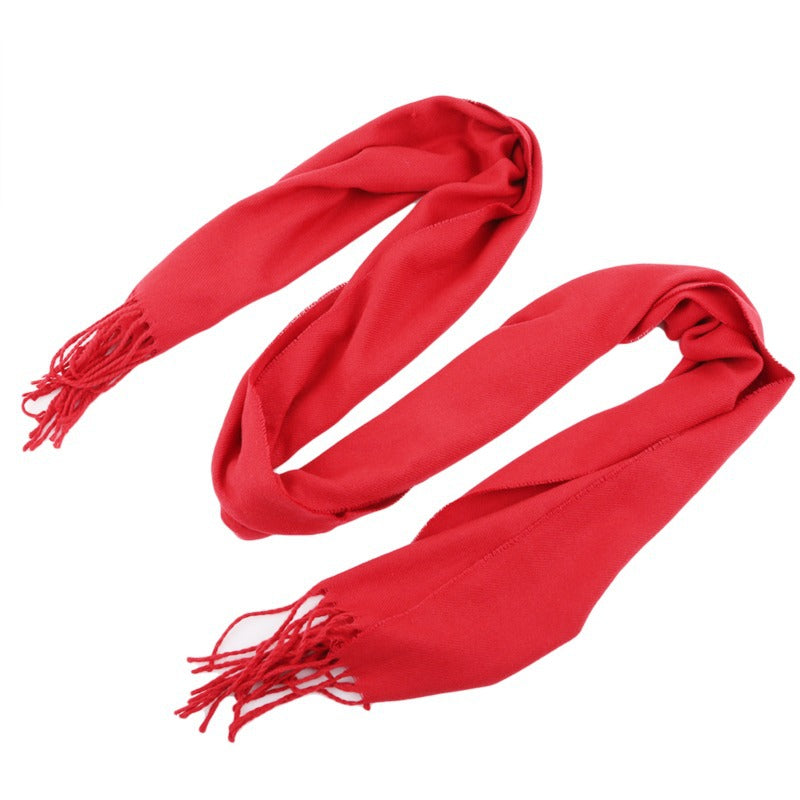 Unisex Lange Sjaal met Franjes voor Winterse Styling 4