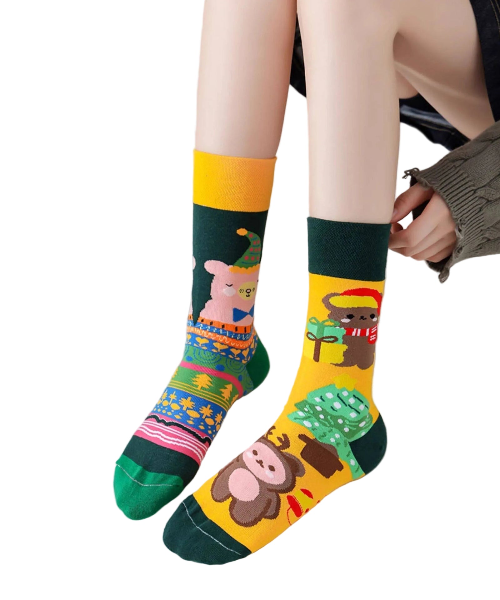 Unisex Sokken Japanse Stijl Asymmetrisch 0