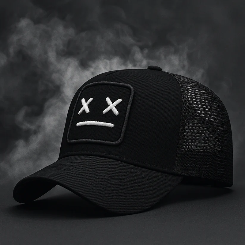 Unisex Truckerpet Geborduurd Met Mesh Achterpaneel 1