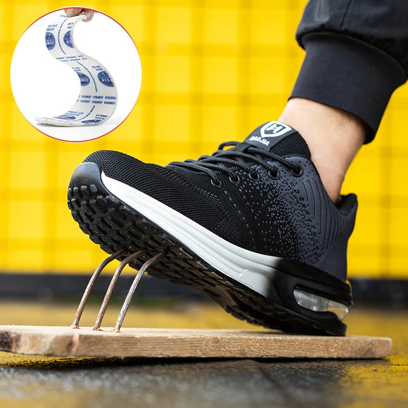 Unisex Veiligheidschoenen S1 met Stalen Neus en Kevlar Tussenzool 2