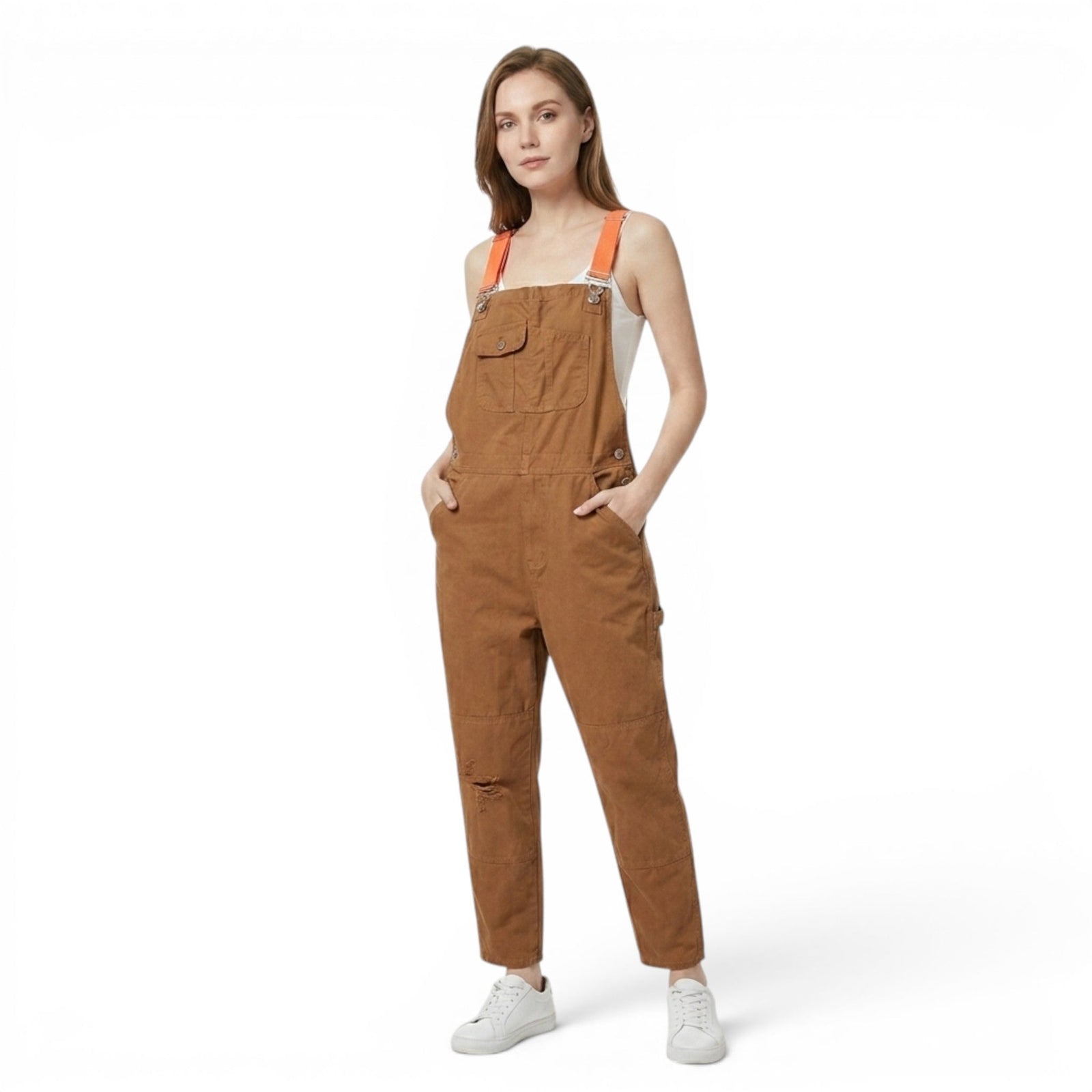 Unisex tuinbroek met verstelbare bandjes 1