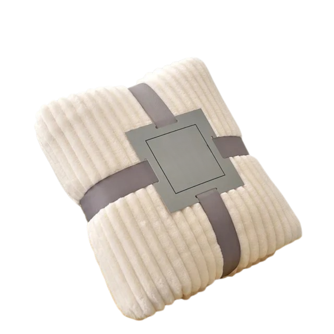 Gestreepte Flanellen Deken