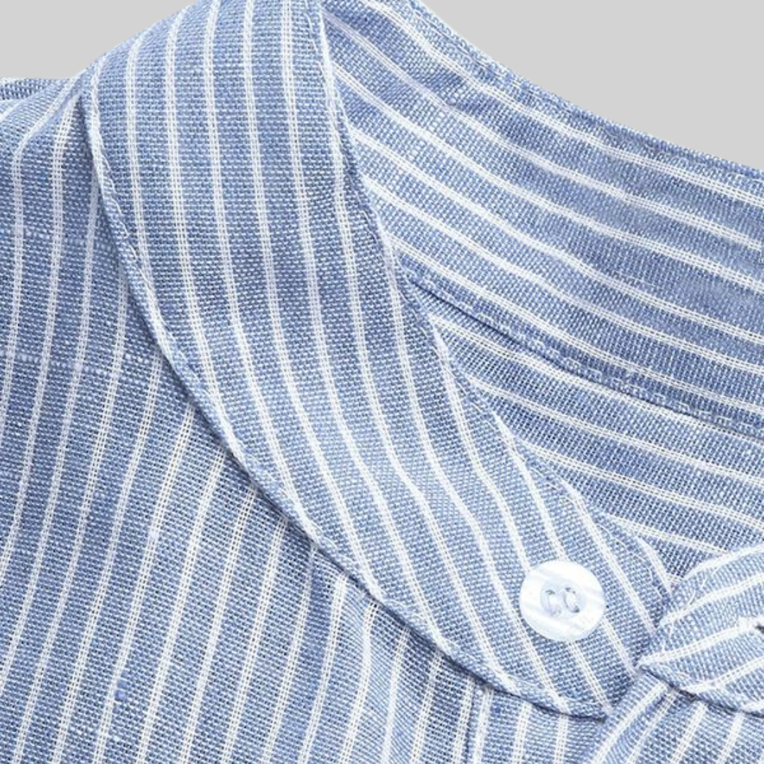 Heren Overhemd Gestreept Moderne Stijl Katoen Polyester 2