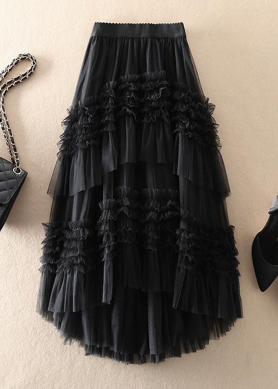 Vrouwen Asymmetrische Gelaagde Tulle Rok 1