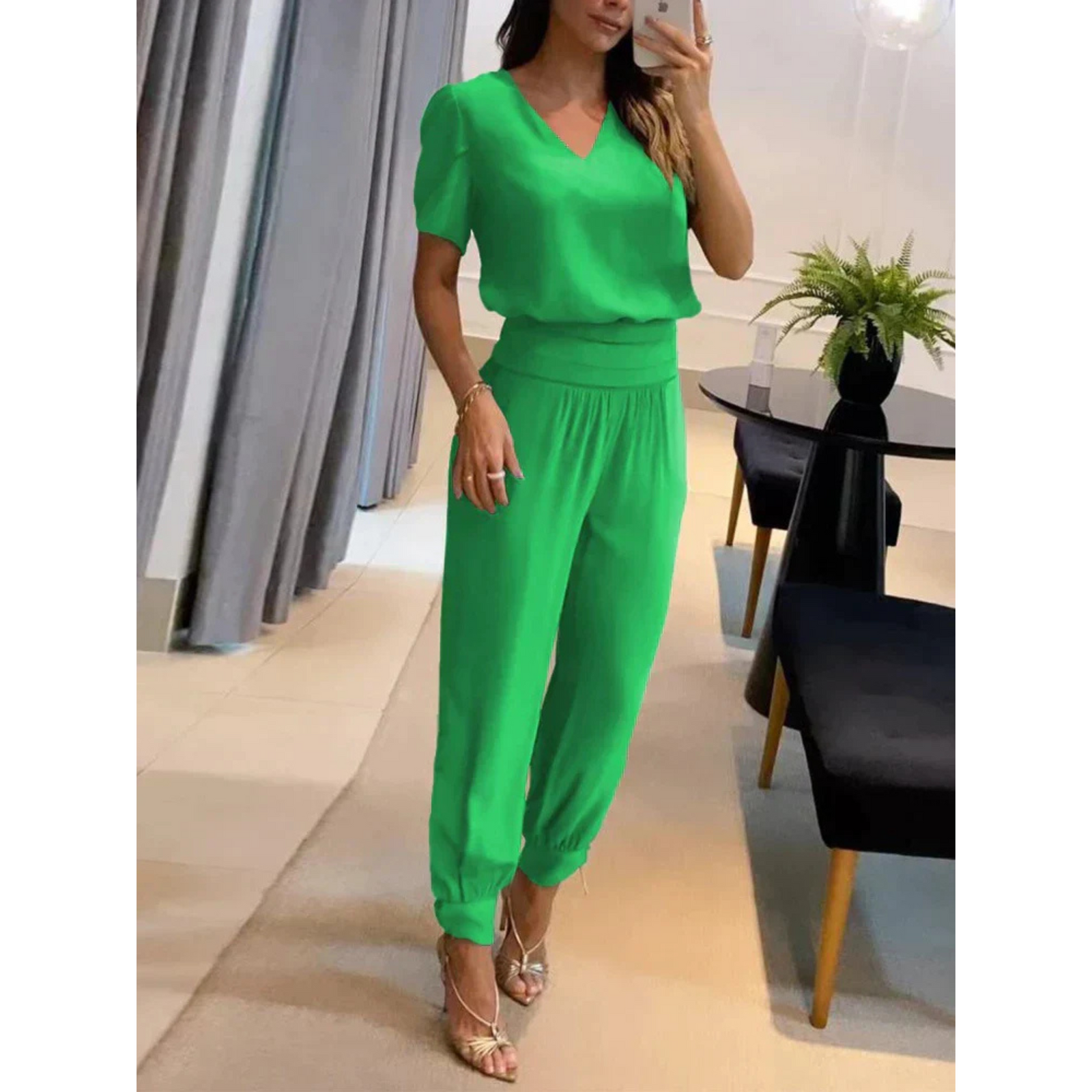 Vrouwen Casual Set Top en Broek 4