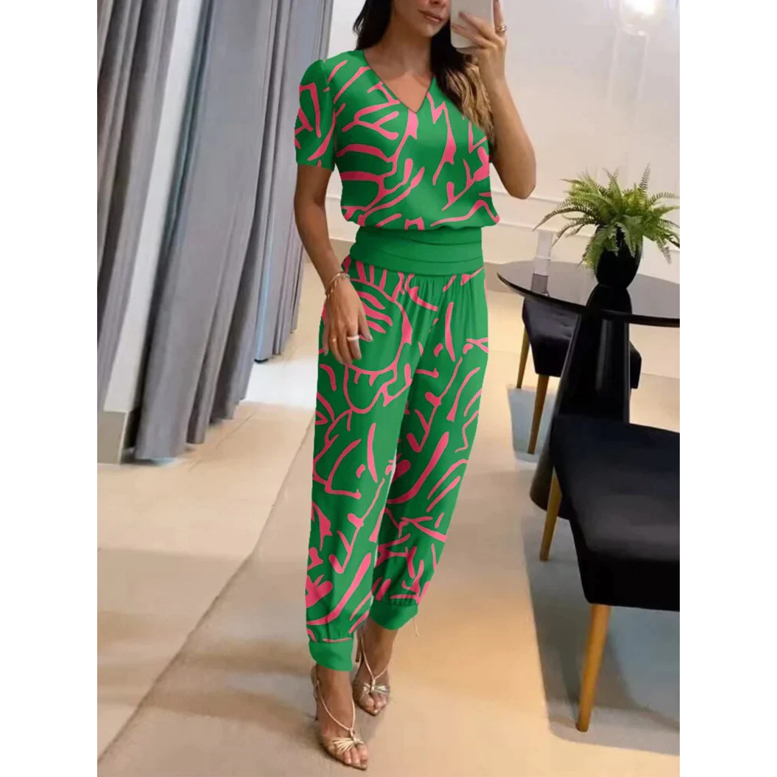 Vrouwen Casual Set Top en Broek 7