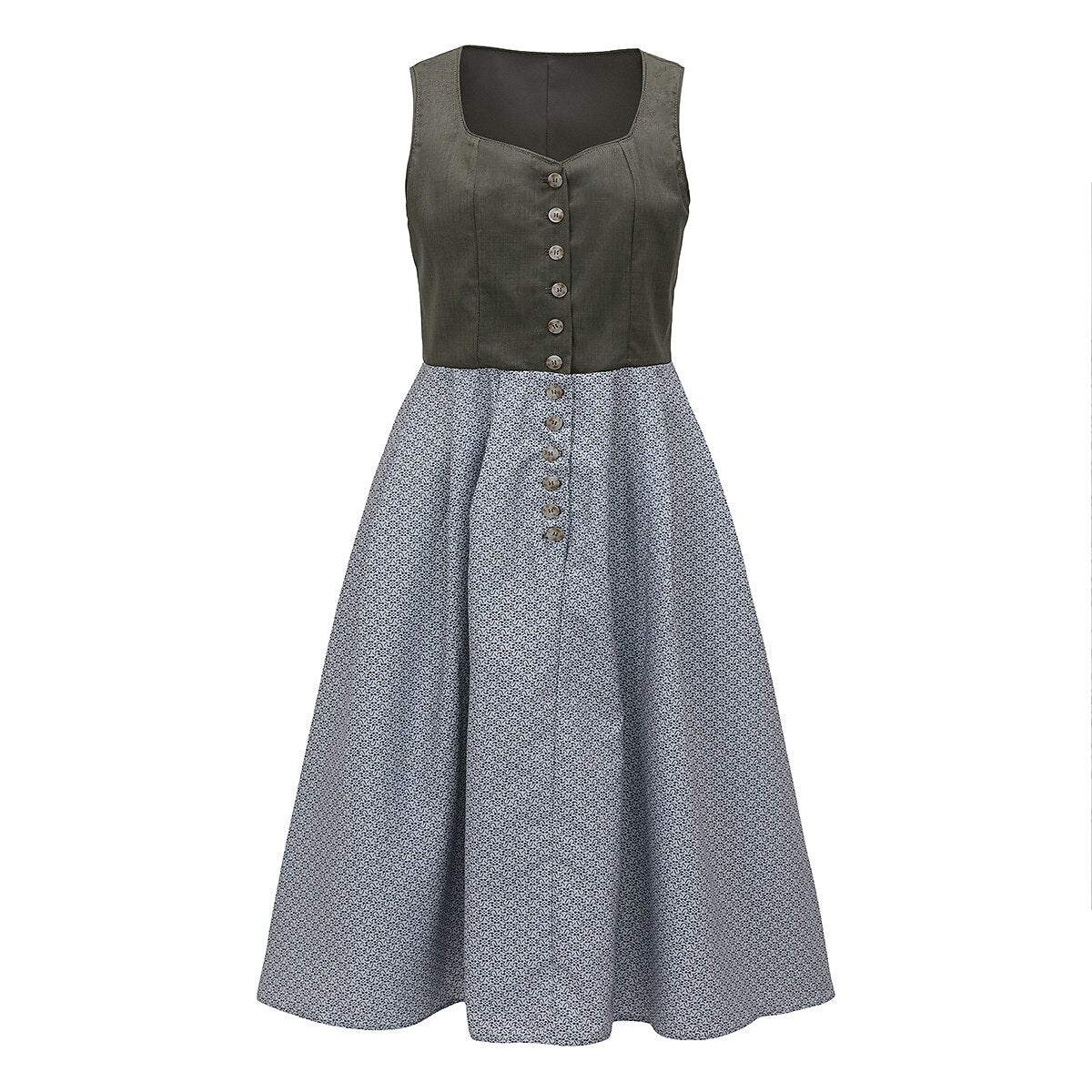 Vrouwen Dirndlkleid met Schürze Traditioneel Bavarian Stijl 3