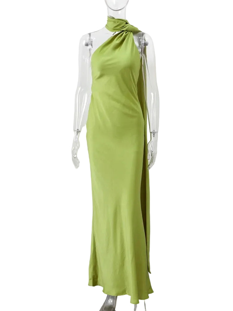 Vrouwen Maxi Jurk Halterstijl 3