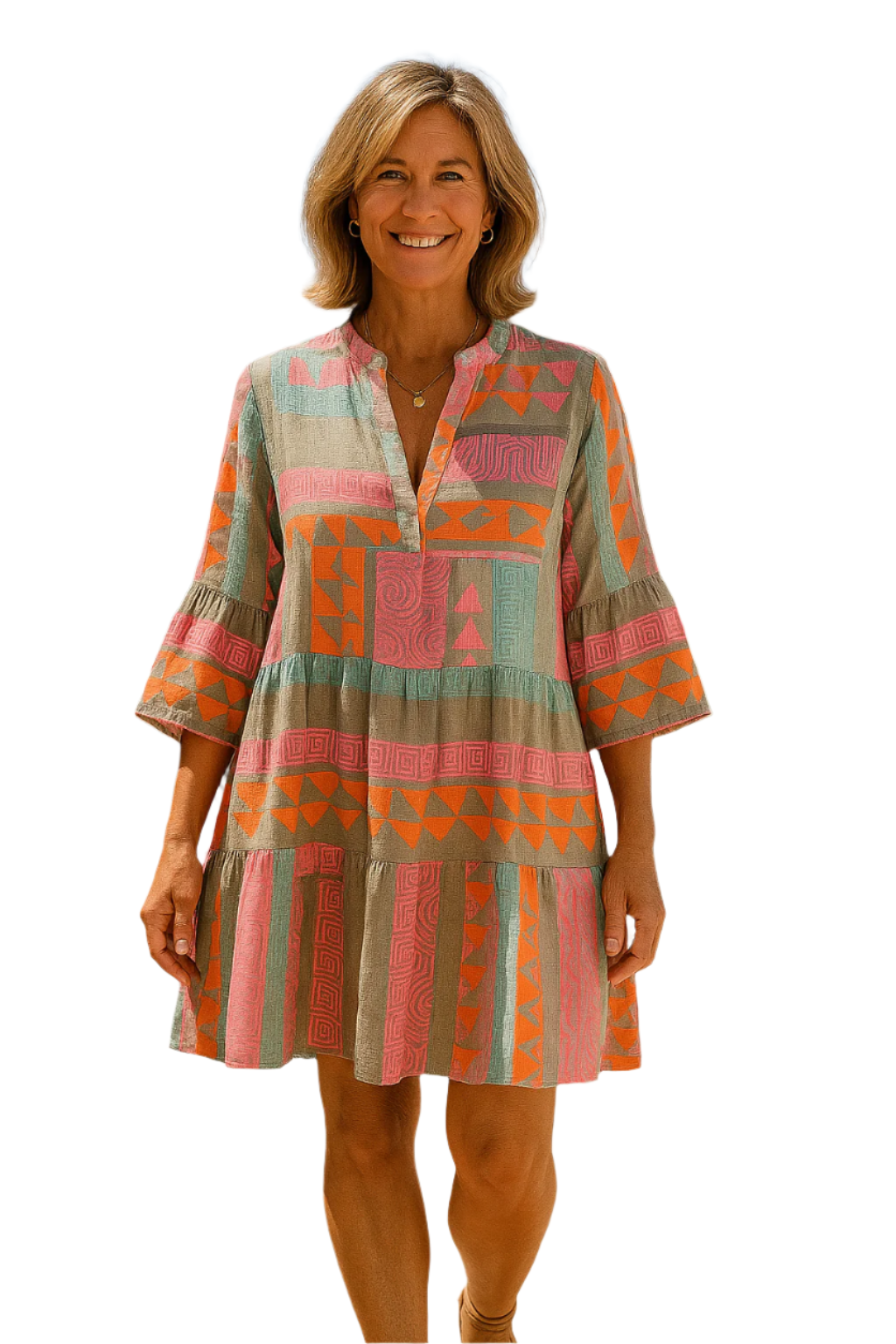 Vrouwen Tuniek Jurk Bohemian Ibiza Stijl 0