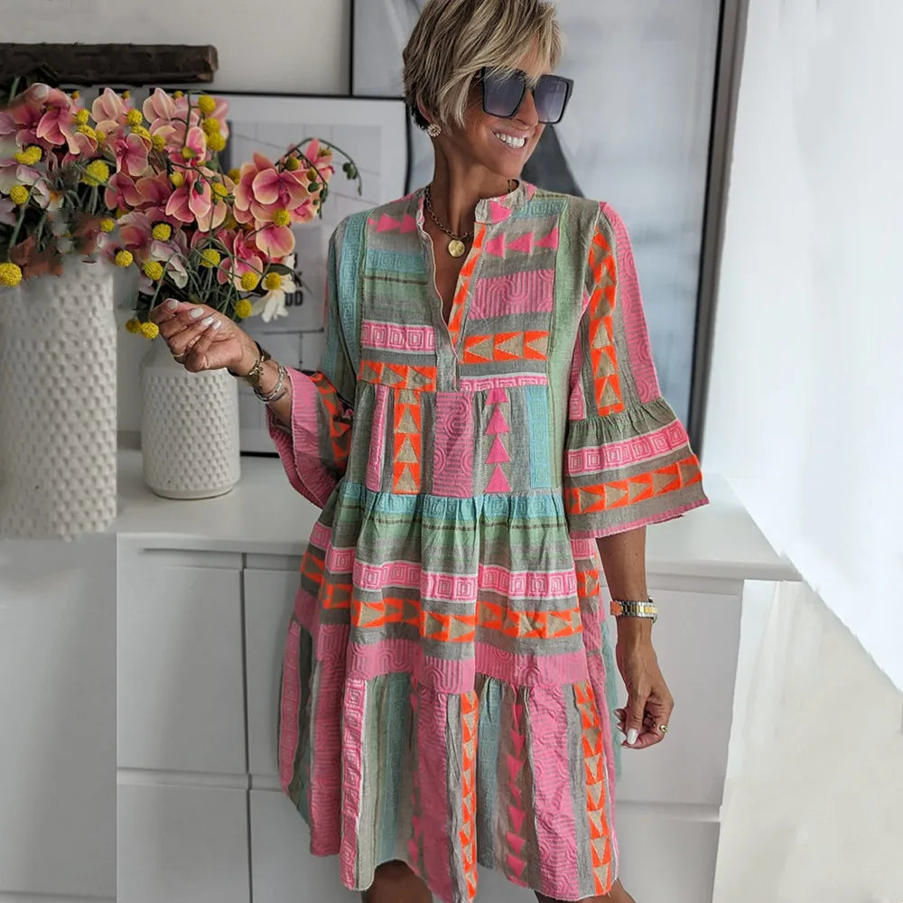 Vrouwen Tuniek Jurk Bohemian Ibiza Stijl 4