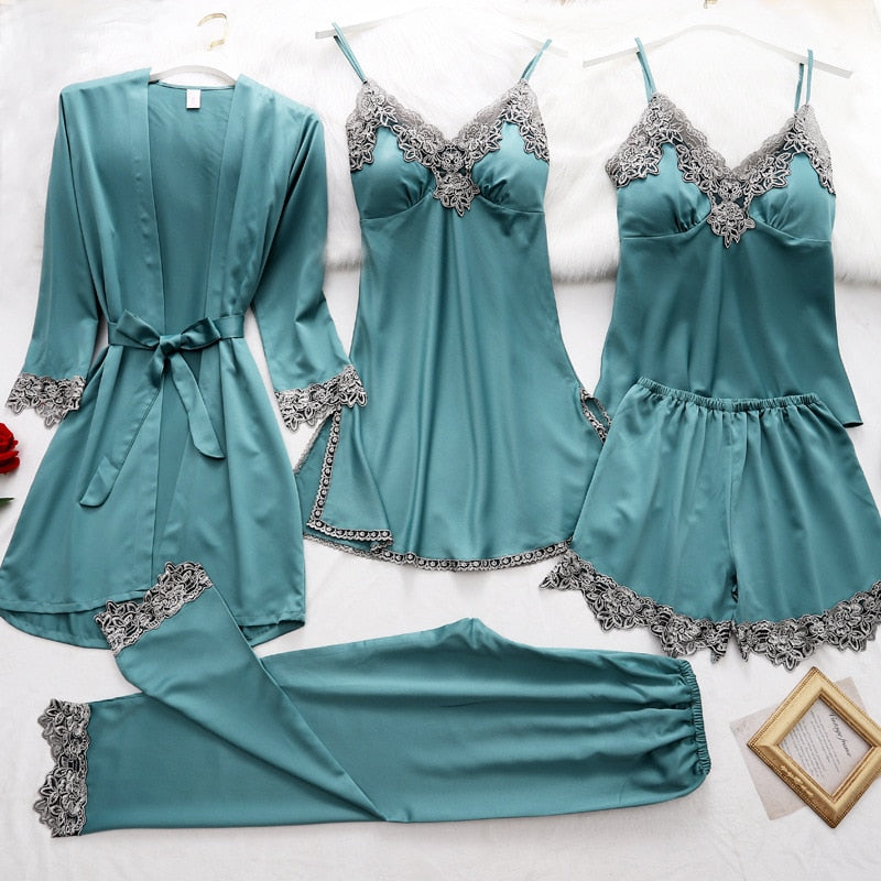 Zachte Zijden Pyjama Set 5