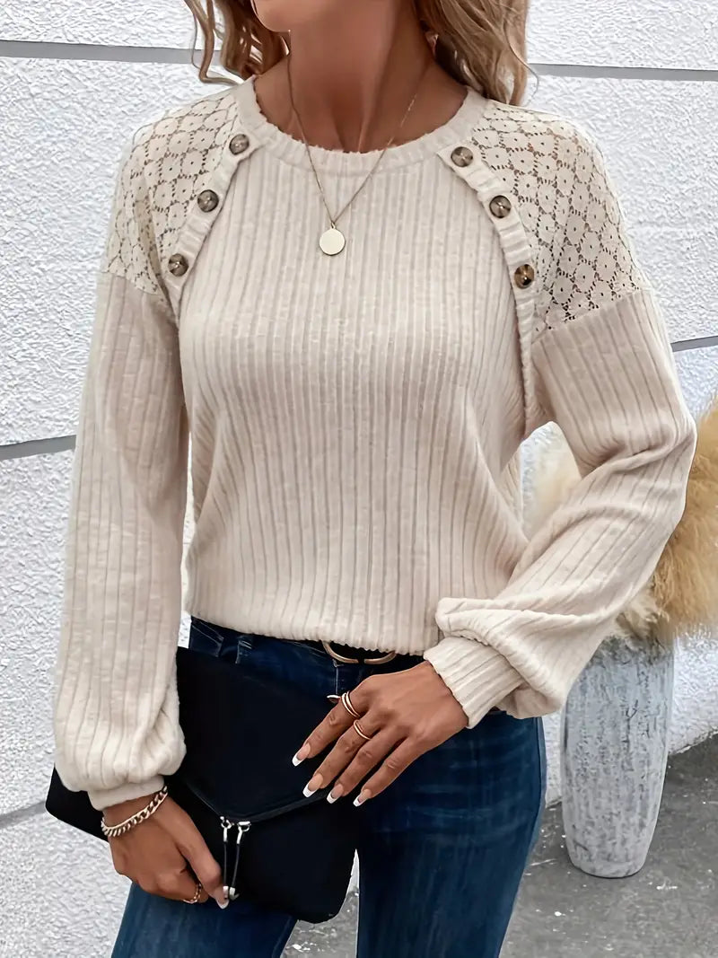 Variant image for Dames Longsleeve T-shirt Ronde Halslijn Zacht Katoen-6