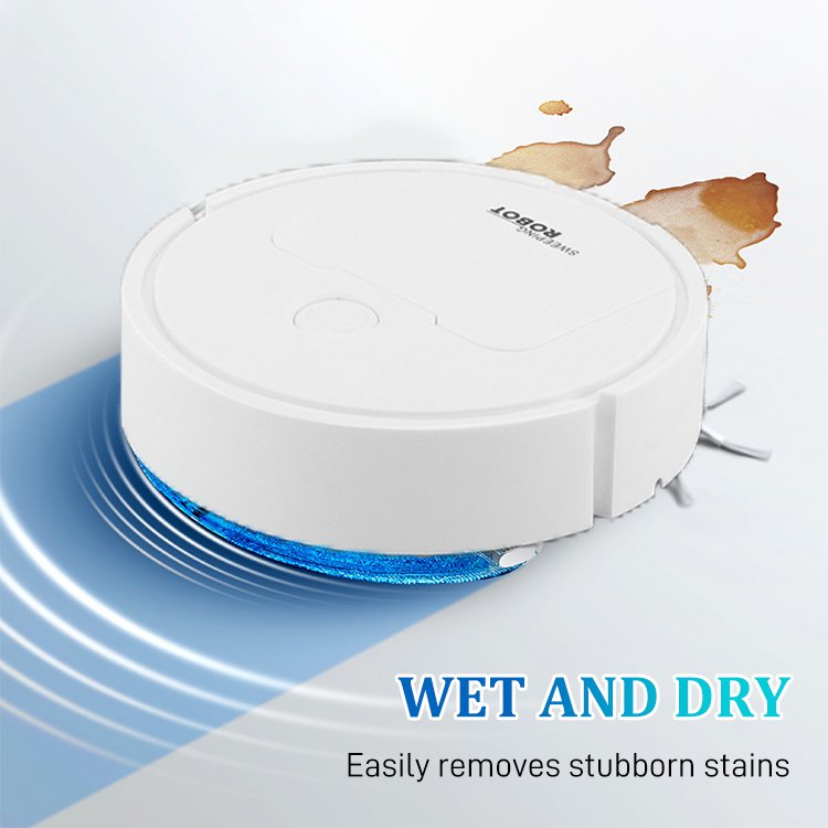 Robotstofzuiger Met Dweil 3-in-1 Slim Efficiënt Kunststof-4