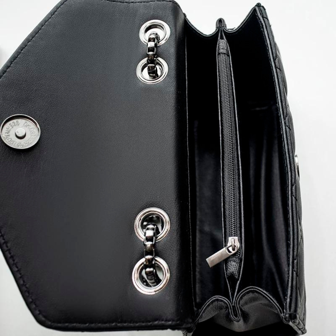 Luxe gewatteerde Crossbody handtas met kwastje