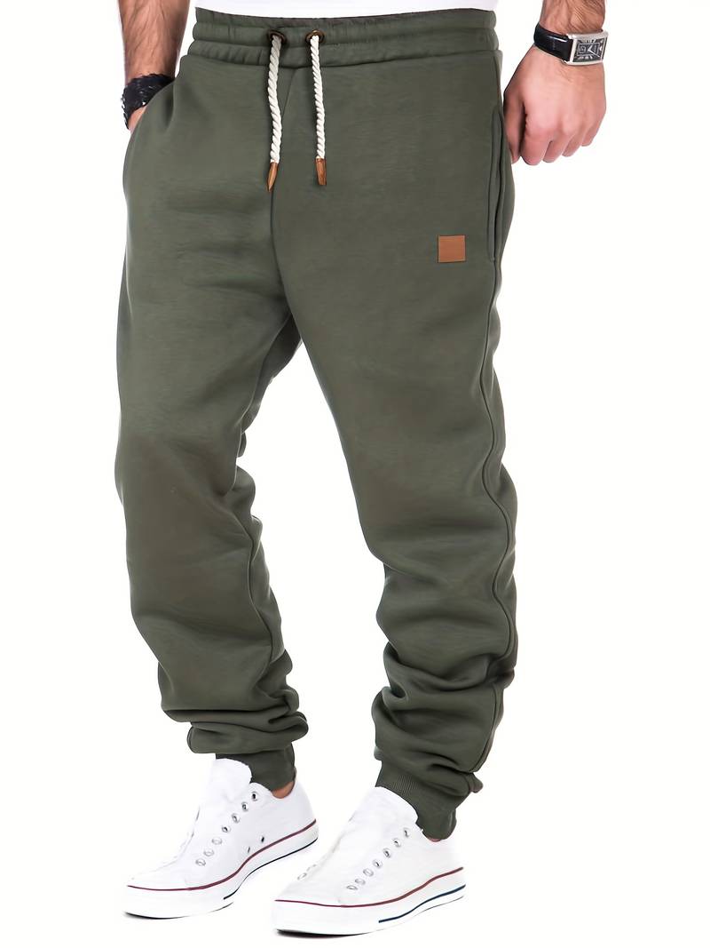 Variant image for Heren Casual Broek Losse Pasvorm Katoen Met Snoertrek-1
