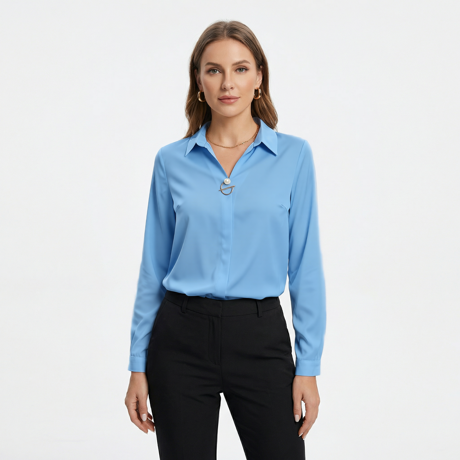 Dames Blouse Elegante Zakelijke Stijl voor Kantoor en Werk