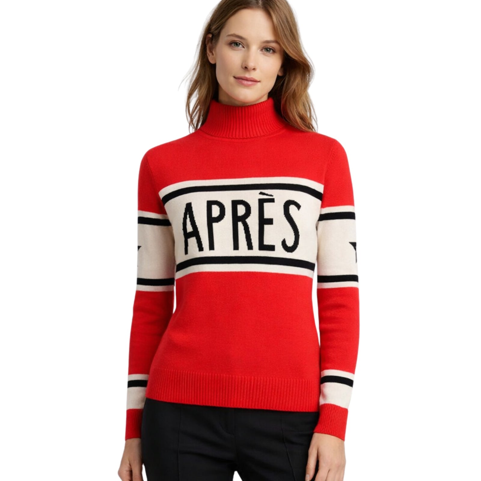 Dames Coltrui in Wintersportstijl met Elegant Colontwerp